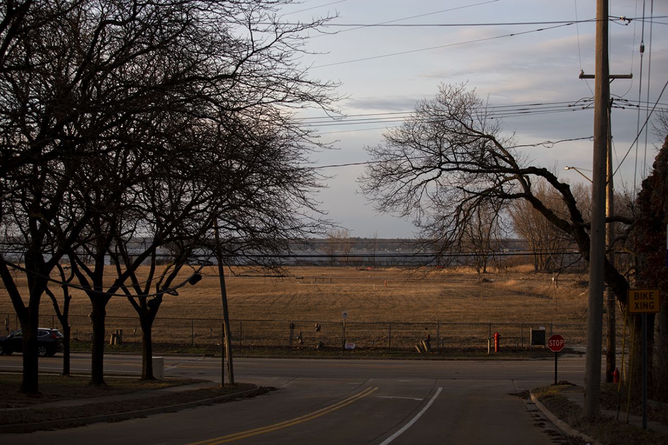 A view of the former Sappi paper mill property in Michigan.
