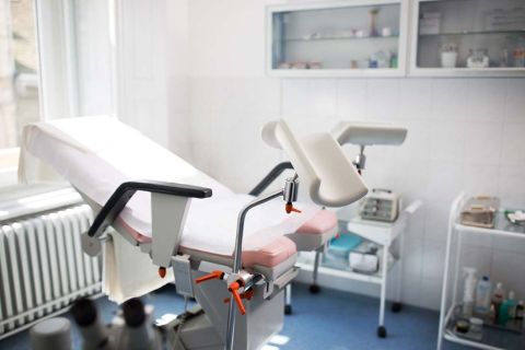 A gynecologist's office. 
