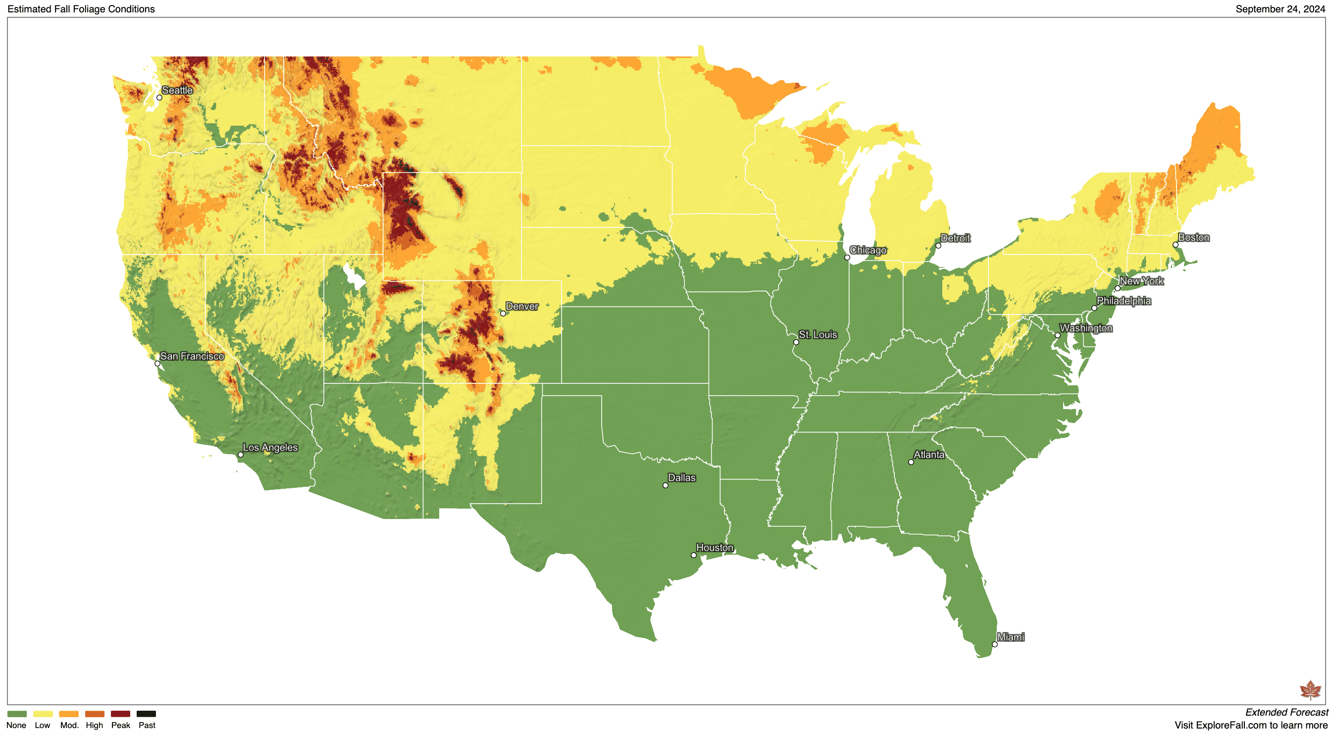 A little more yellow in the map