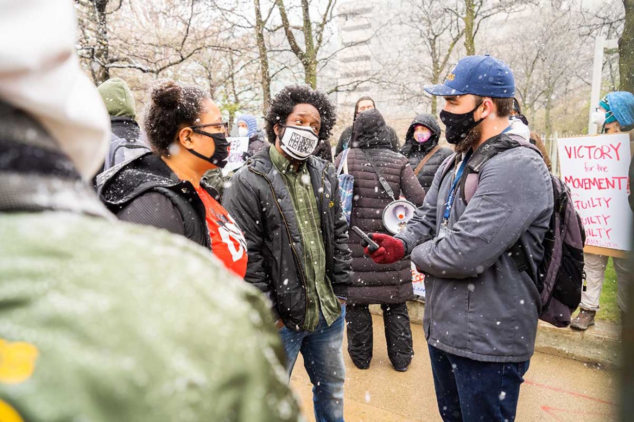 Detroit Will Breathe organizer Tristan Taylor