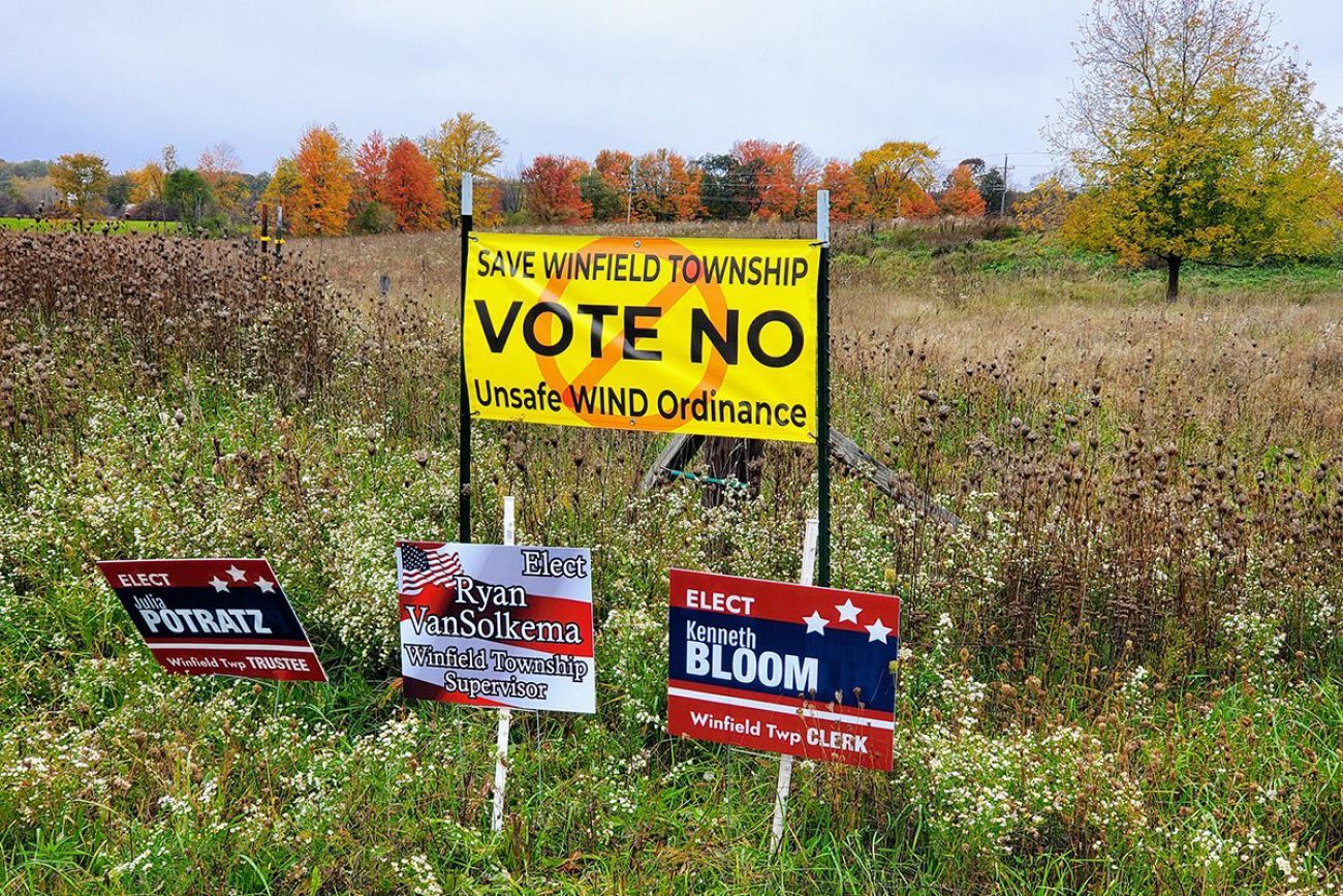 vote no sign