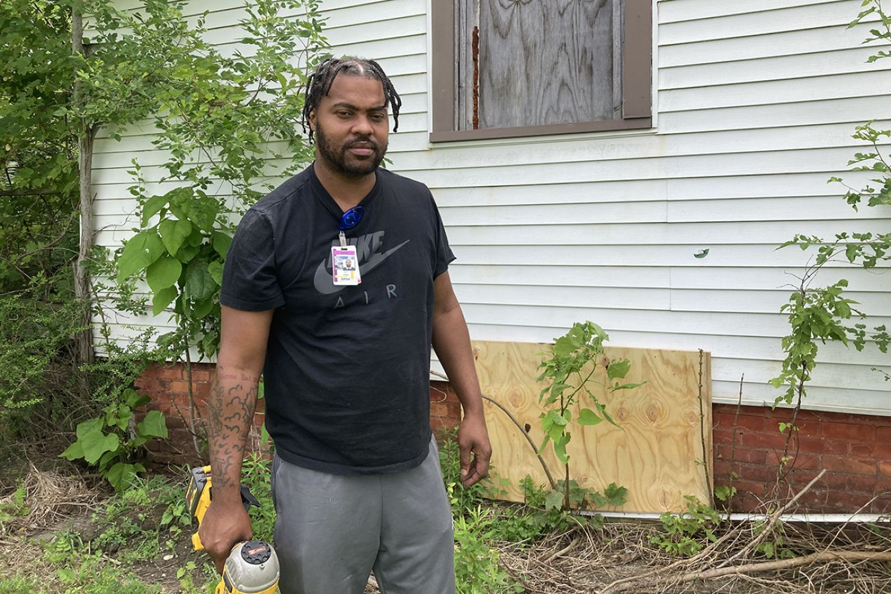 Byron Cooper standing outside