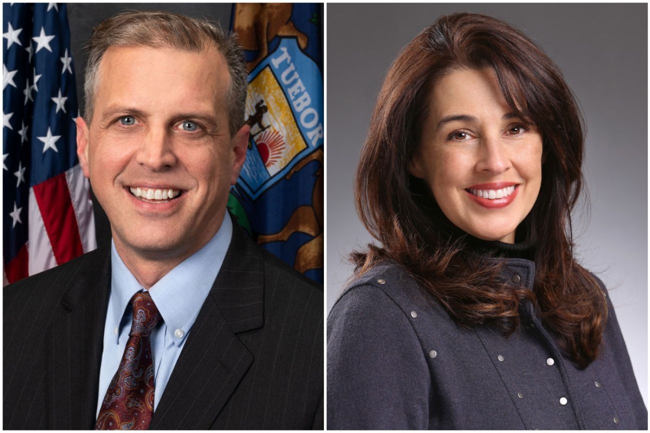 State Sen. Jeff Irwin headshot and Amber Arellano headshot