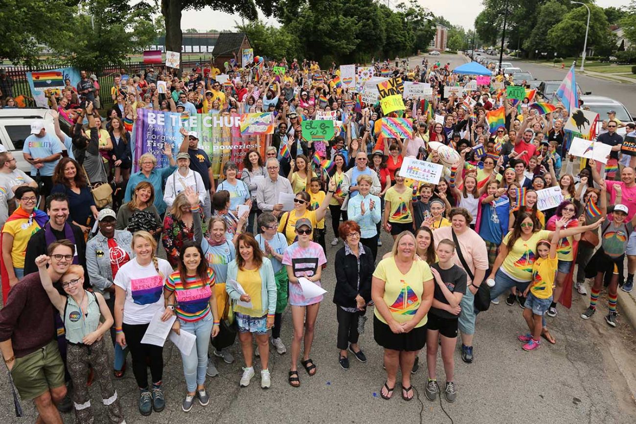 Gay pride march