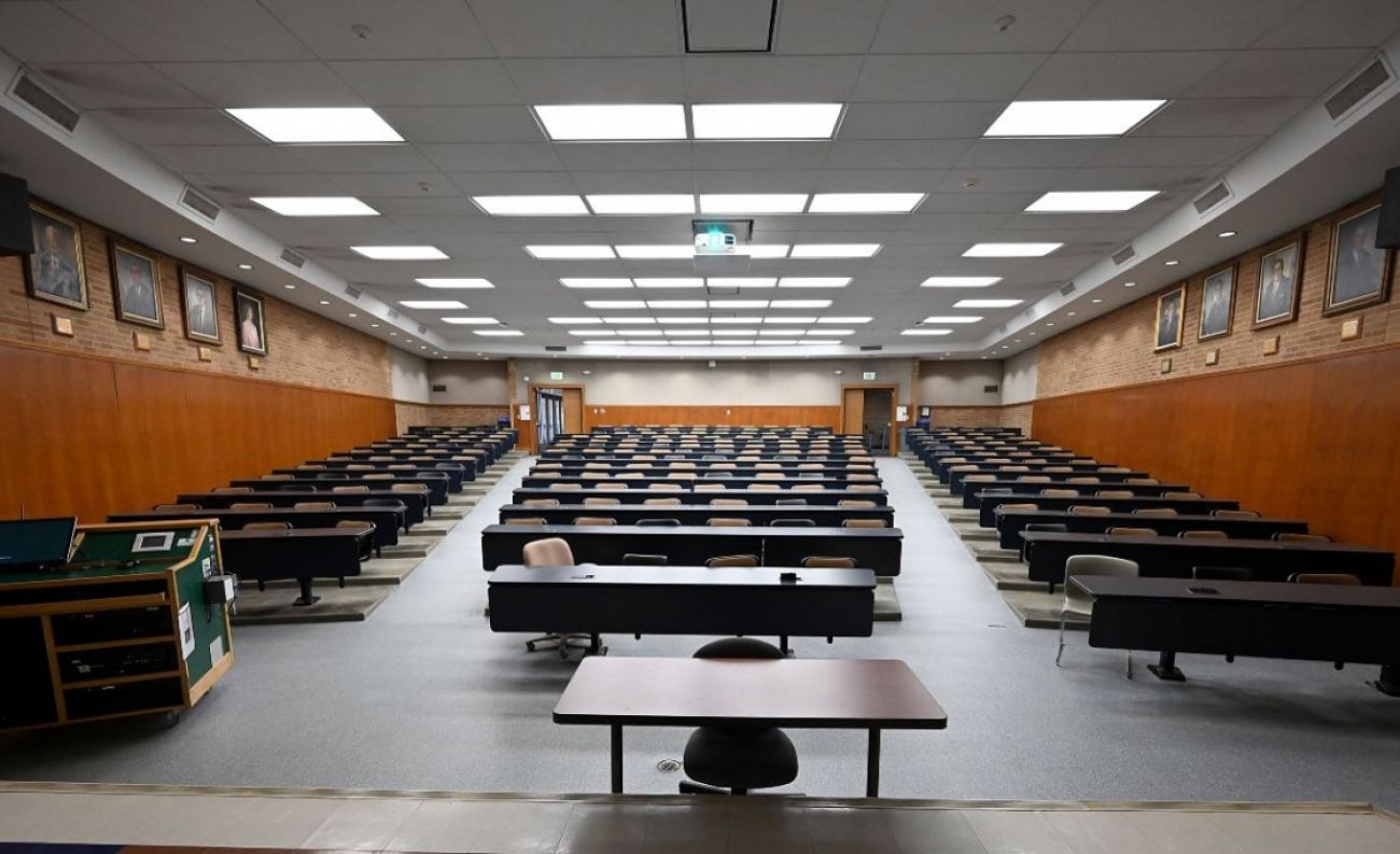 empty classroom