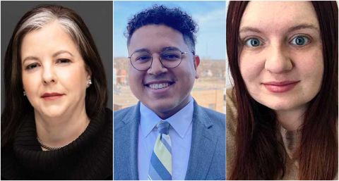 Katy Locker (left), Sergio Martínez-Beltrán (center) and Arielle Hines (right).