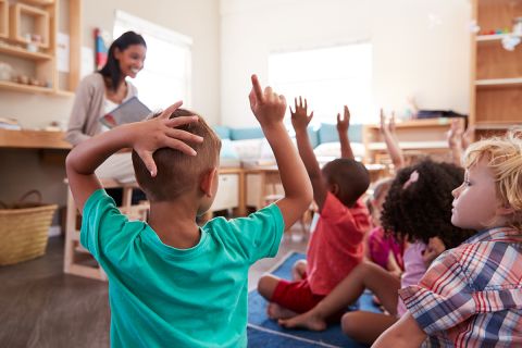 teacher in classroom