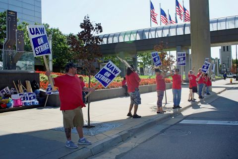 UAW protest