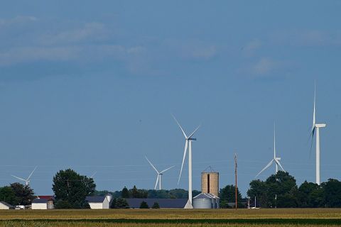 wind turbines