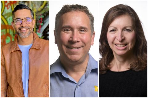 headshots of Aman Yadav, Mark Guzdial and Barb Ericson