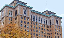 An exterior view of Hart-Doyle-Inouye Federal Center in Battle Creek, Michigan. 